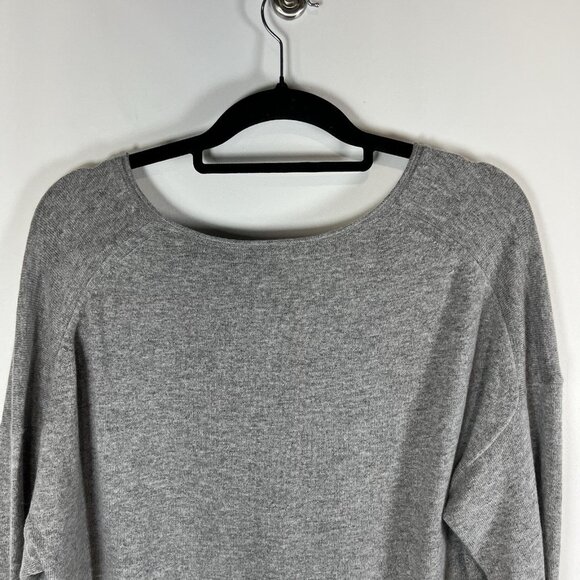 J Crew Sweater Women’s XL Grey Wool Blend V-Neck Long Sleeve Preppy NWT F4956 - Picture 9 of 10